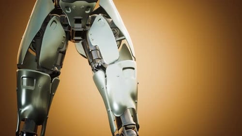 Assembling Futuristic Female Robot Torso and Head Reveal