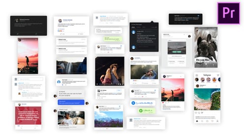Social Media Posts | MOGRT For Premiere Pro
