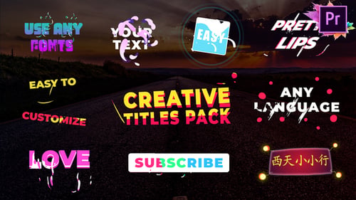 Creative Titles | Premiere Pro MOGRT