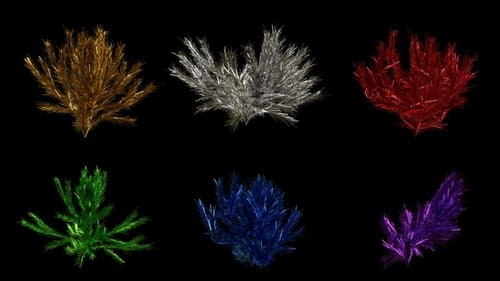 Abstract Colorful Growing Reveal Element Pack Animations