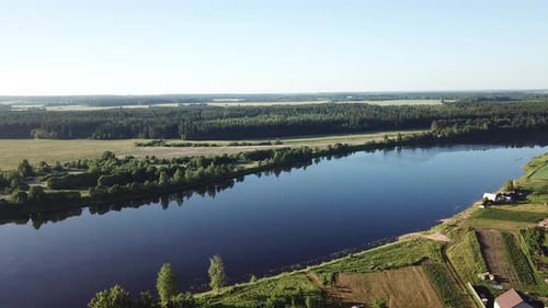 Forest Field River And Road 15