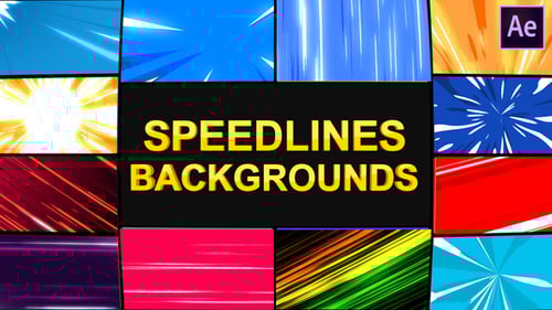 Speedlines Backgrounds | After Effects