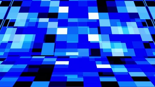 Black Blue White 3d High Tech Square Geometric Background
