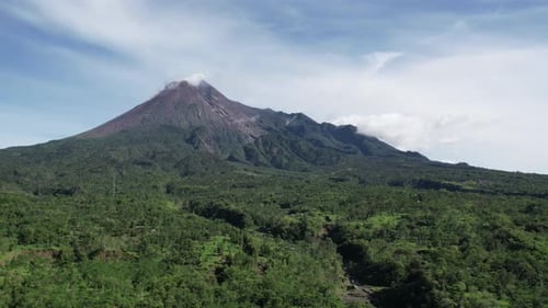 Hyperlapse Merapi Mountain Yogyakarta