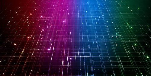 Dynamic Glowing Network Digital Grid Background