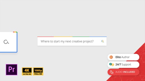 Search Logo Reveal | For Premiere Pro