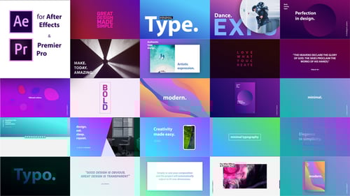 Text Animation Typography - Title Pack