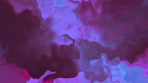 Aqua Pink Dark Abstract Background Holographic Liquid Animated