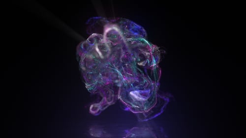 Dynamic Neon Fluid Glitch Logo Reveal