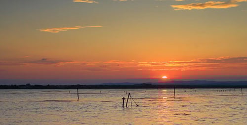 Sunset Over The Lake