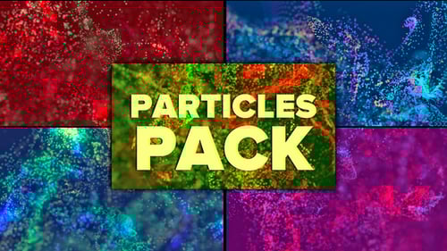 Colorful Abstract Flowing Particle Digital Backgrounds