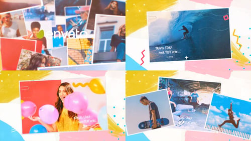 4K Color Travel Photo Frames Slideshow 2