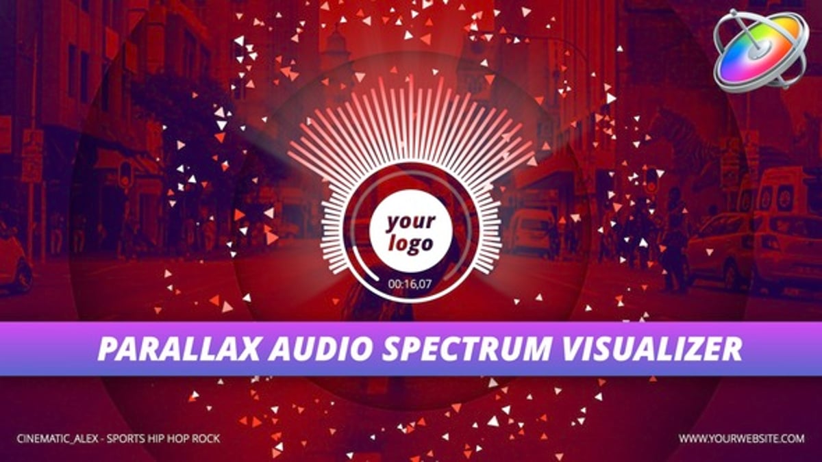 Dynamic Circular Audio Visualizer for Music Logo Reveal, Elements ft ...