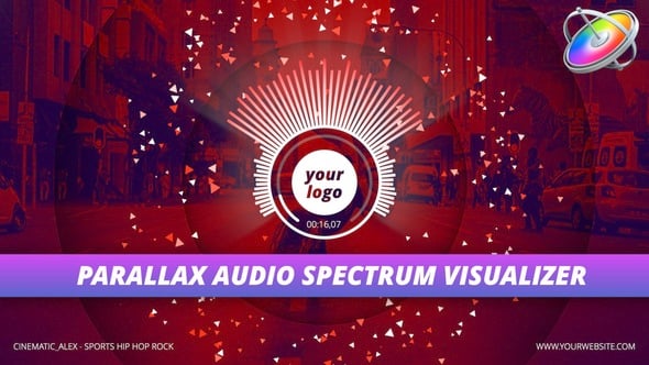 Dynamic Circular Audio Visualizer for Music Logo Reveal, Elements ft ...