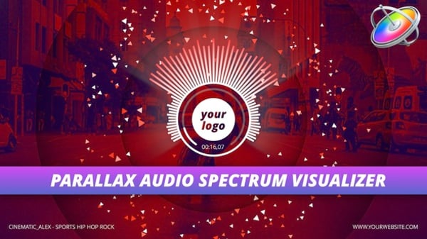 Dynamic Circular Audio Visualizer for Music Logo Reveal, Elements ft ...