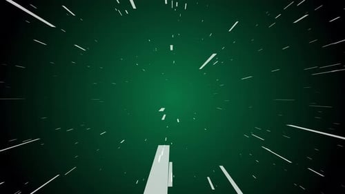 Futuristic Hyperspace Tunnel Travel Animation Background