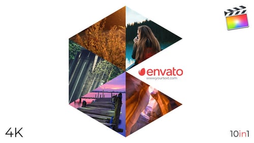 Stylish Geometric Photo Openers - Logo Reveal