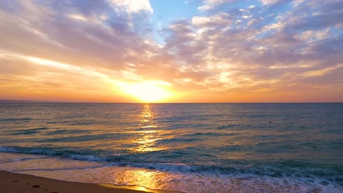 Beautiful Scenic Sunrise on the Sea