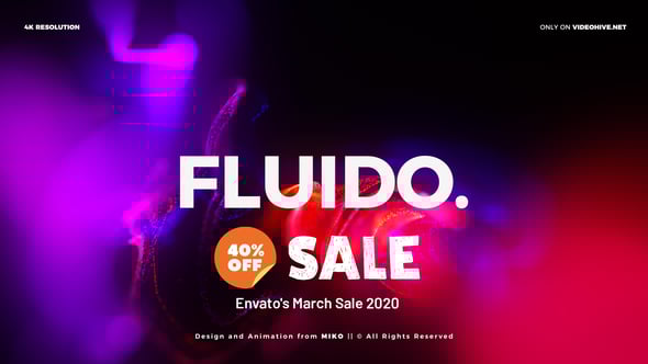 Particles Titles 4K - Fluido