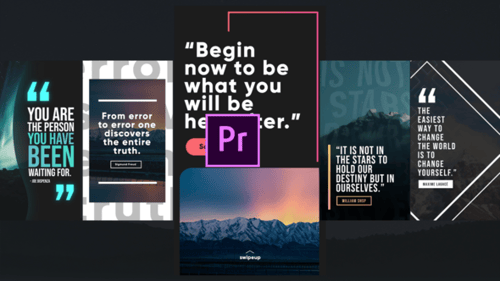 Modern Animated Quotes for Vertical Social Media Stories