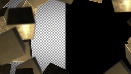 Luxury Gold Geometric Frame Video Reveal