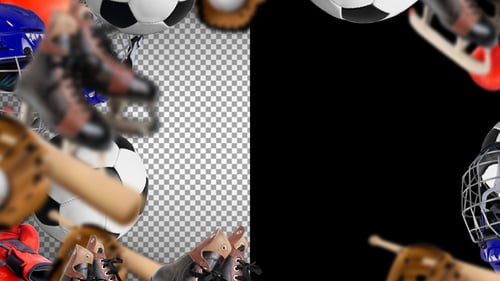 Dynamic 3D Sports Gear Animated Frame Loop