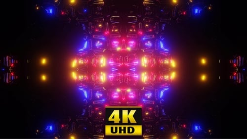 Vj Loop Lights Of The East 04 4K