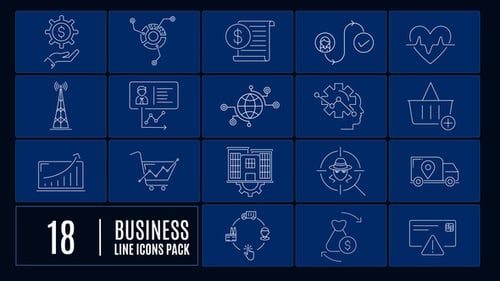 Business Line Icons