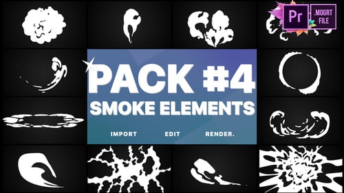 Smoke Elements Pack 04 | Premiere Pro MOGRT