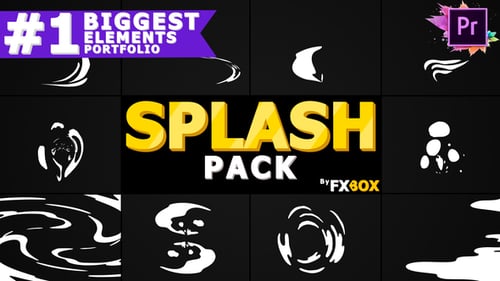 Cartoon Liquid Splashes | Premiere Pro MOGRT