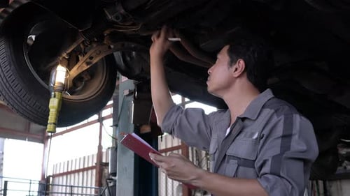 Man in garage