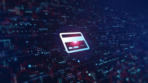 Kreditkartensymbol Digitaler Hintergrund