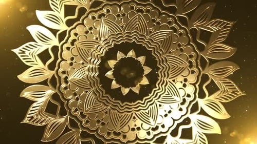 Goldfarbener Mandala Loop HD 20A