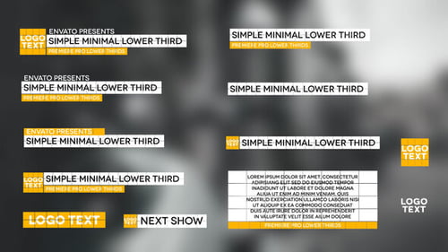 Simple Minimal Lower Thirds