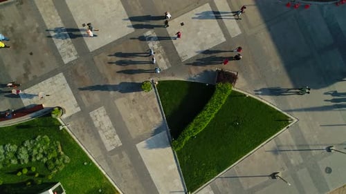 People Walking On City Street