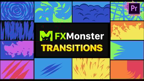 Dynamic Animated Transitions Pack with Fluid Cartoon Effects