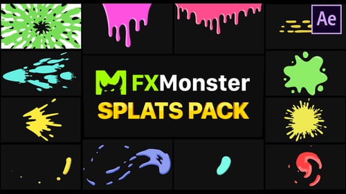 Animated Liquid Splat Motion Graphics Pack