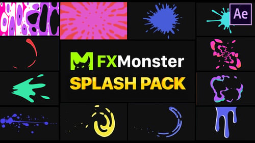 Energetic Liquid Splashes and Paint Overlays Pack