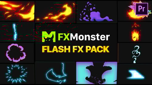 Dynamic Hand-Drawn Flash FX Elements Pack