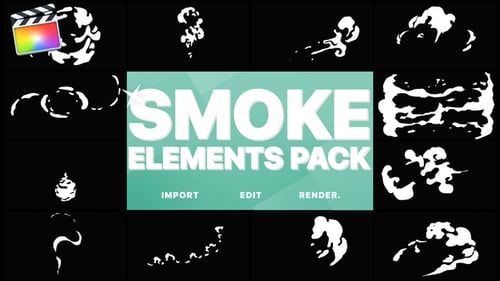 Hand Drawn Smoke Animation Elements and Transitions