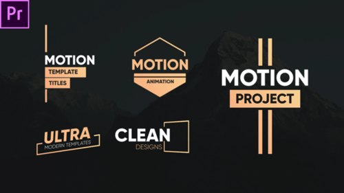 Clean Modern Motion Titles Pack