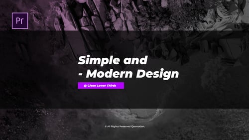 Modern Minimal Lower Thirds for Professional Video Content