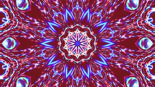 Lumière abstraite brillante gouvernant la polychromie, kaléidoscope