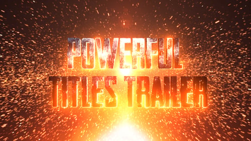 Fiery Cinematic Action Trailer Title Reveal