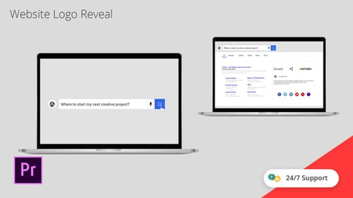 Website Logo Reveal | Premiere Pro Template