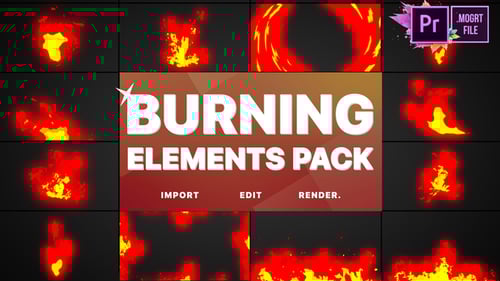 Burning Elements | Premiere Pro MOGRT