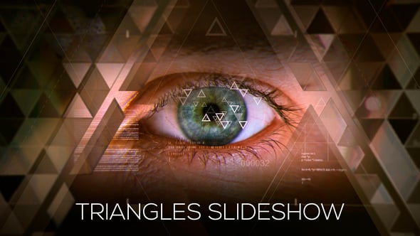 Dynamic Geometric Photo Slideshow, Openers ft. triangle & gold text ...