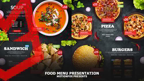 Delicious Food Menu Promo - Top View