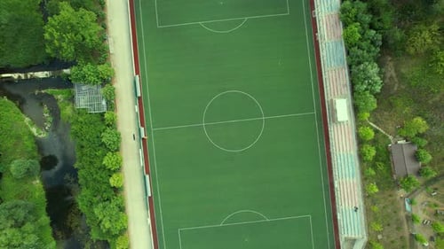 Aerial Football Field