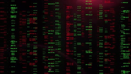 Virtual Display Monitoring Financial Stock Market Prices